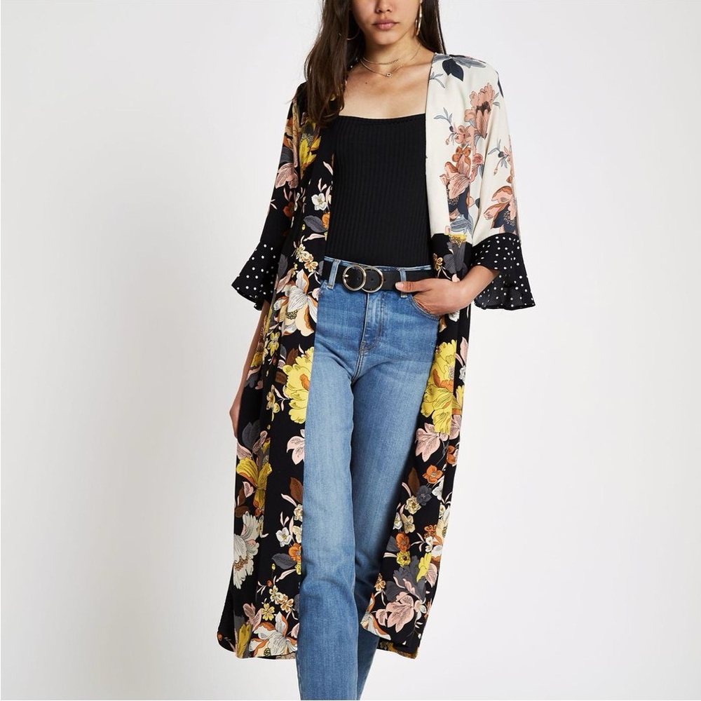Floral Kimono Robe - River Island